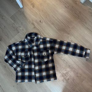 Forever 21 Girls Plaid Shacket (Kids) size13-14